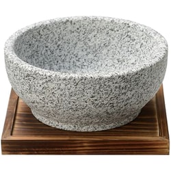 味覚探訪 韓国編 石焼ビビンバ鍋 18cm 天然石 高い保温性 レシピ付（ガス火専用） RB-2879