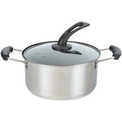 IH対応 両手鍋 24cm アルミ圧着 三層底 STAINLESS STAR ステンスター （IH・ガス火対応） RB-2892