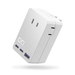 Polaris CUBE WALL 高出力ポート搭載 拡張タップ AC×3 USB-A×1 USB-C×2 ホワイト CIO-PC67W2C1A-AC3-WH