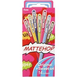 カラーボールペン MATTEHOP（マットホップ） 1.0mm セット キャップ式  14色 K110-V14ST