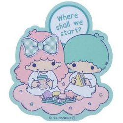 SRN3532 キャラクターステッカー サンリオキャラクターズ リトルツインスターズ おやつ [キャラクターグッズ]