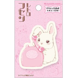 グラシン半透明ふせん レトロフセン ダイヤル式電話うさぎ UTN219