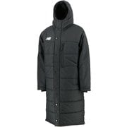 パデットロングコート JMJF1424 BK XLサイズ [サッカー フットサル ジャケット メンズ]
