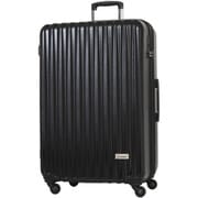 スーツケース ハード/ファスナー 旅行日数目安:1週間以上 107L/拡張時120L TSAロック搭載 AW-0821-74 ブラック