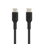 BoostCharge USB-C to USB-C 編組ケーブル 2m ブラック CAB004bt2MBK