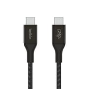 BoostCharge 240W USB-C to USB-C 編組ケーブル 1m ブラック CAB015bt1MBK