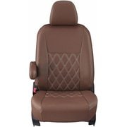 16ETB1096N [シートカバー 全席セット ハイエースバン / レジアスエースバン ダイヤ ブラウン×アイボリーステッチ]