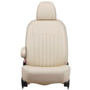 43ETB1096VN [シートカバー 全席セット ハイエースバン / レジアスエースバン ライン アイボリー×ブラウンステッチ]