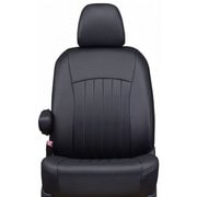 43ETB1172KK [シートカバー 全席セット ハイエースバン / レジアスエースバン ライン ブラック×ブラックステッチ]