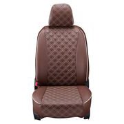 15ETB1099N [シートカバー 全席セット ハイエースバン / レジアスエースバン / ボンゴブローニイバン キルト ブラウン×アイボリーステッチ]