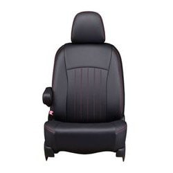 43ETB1099KA [シートカバー 全席セット ハイエースバン / レジアスエースバン / ボンゴブローニイバン ライン ブラック×レッドステッチ]