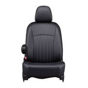 43ETB1099KW [シートカバー 全席セット ハイエースバン / レジアスエースバン / ボンゴブローニイバン ライン ブラック×ホワイトステッチ]