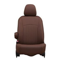 43ETB1099NV [シートカバー 全席セット ハイエースバン / レジアスエースバン / ボンゴブローニイバン ライン ブラウン×アイボリーステッチ]