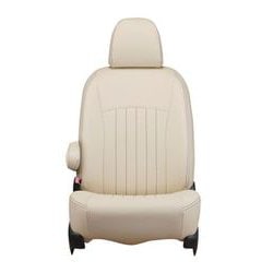 43ETB1099VN [シートカバー 全席セット ハイエースバン / レジアスエースバン / ボンゴブローニイバン ライン アイボリー×ブラウンステッチ]