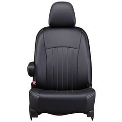 43ESA6015KW [シートカバー 全席セット ジムニー / ジムニーシエラ ライン ブラック×ホワイトステッチ]