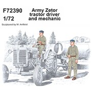 CMF72390 1/72 軍用ゼトルトラクター 運転手 & 整備兵 [組立式プラスチックモデル]