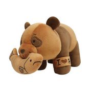 呪術廻戦 パンダの木彫り風ぬいぐるみ [キャラクターグッズ]