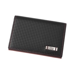 Neu Interesse（ノイインテレッセ） ナハト 名刺入れ（ササマチW） ブラック×レッド 354501