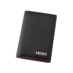 Neu Interesse（ノイインテレッセ） ナハト 10枚中ベロ付きカードケース ブラック×レッド 354601