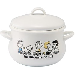 PEANUTS スヌーピー ブレイクタイム ホーロー 両手鍋 16cm SNJ-2304