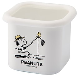 PEANUTS スヌーピー ブレイクタイム ホーロー キューブストッカーS SNJ-2314