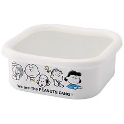 PEANUTS スヌーピー ブレイクタイム ホーロー スクエアストッカーL SNJ-2315
