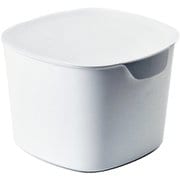CE-666-201-7 [ティディ（Tidy） バケットコンテナー 取っ手付き収納 蓋付きバケツホワイト]