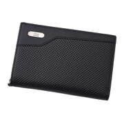 Neu Interesse(ノイインテレッセ) イクス 二つ折り財布(縦型L字ラウンドファスナー札入れ) ブラック×ブラック 339101