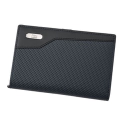 Neu Interesse（ノイインテレッセ） イクス 二つ折り財布（縦型L字ラウンドファスナー札入れ） ネイビー×ブラック 339105