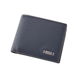 Neu Interesse（ノイインテレッセ） ナハト 二つ折り財布（ベロ・小銭入れ付き札入れ） ネイビー×チョコ 354105