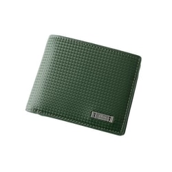 Neu Interesse（ノイインテレッセ） ナハト 二つ折り財布（ベロ・小銭入れ付き札入れ） グリーン×ブラック 354106