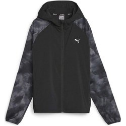 RUN FAVORITE AOP ウーブンジャケット 524534 01 PUMA Black-AOP Lサイズ [ランニングウェア ジャケット レディース]