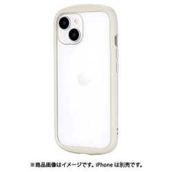 LN-IM23PLCWH [iPhone 15/14 耐衝撃ハイブリッドケース 「Cleary」 ミルクホワイト]