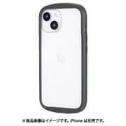 LN-IM23PLCGY [iPhone 15/14 耐衝撃ハイブリッドケース 「Cleary」 ダークグレー]