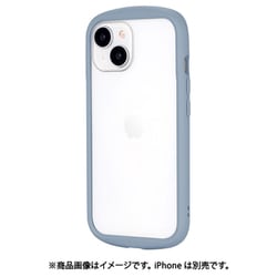 LN-IM23PLCBL [iPhone 15/14 耐衝撃ハイブリッドケース 「Cleary」 スモークブルー]