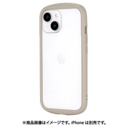 LN-IM23PLCBG [iPhone 15/14 耐衝撃ハイブリッドケース 「Cleary」 ベージュ]