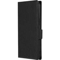 LN-IL23BSLBK [iPhone 15 Pro Max 薄型・軽量PUレザー手帳ケース 「BOOK SLIM&LITE」 ブラック]
