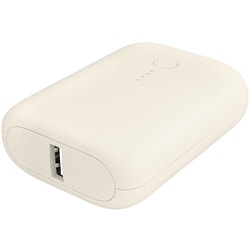 PD20W モバイルバッテリー USB-C入出力 USB-A出力 10,000mAh アーモンドミルク MOT-MB10001Z-AM