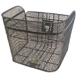 メッシュ フロントバスケット 大 黒 BK-XL