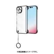 IN-P41PFC7/BM [iPhone 15 超軽量 ハードケース ウルトラライト リングストラップ付き/ブラック]