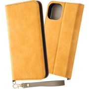IN-P41DML1/Y [iPhone 15 耐衝撃 手帳型レザーケース Raffine/イエロー]