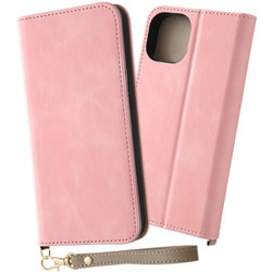 IN-P41DML1/P [iPhone 15 耐衝撃 手帳型レザーケース Raffine/ピンク]