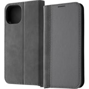 IN-P41LBC14/GRB [iPhone 15 耐衝撃 手帳型レザーケース Noble/グレー/ブラック]