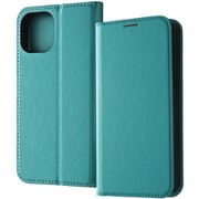 IN-P41ELC8/A [iPhone 15 耐衝撃 手帳型レザーケース シンプル/シャイニーブルー]