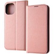 IN-P41ELC8/P [iPhone 15 耐衝撃 手帳型レザーケース シンプル/シャイニーピンク]