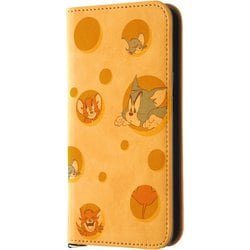 IJ-WP41DML2Y/TJ48 [iPhone 15 トムとジェリー / 手帳型レザーケース Raffine/トムとジェリ―とタフィー_チーズ]