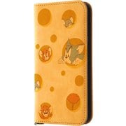 IJ-WP41DML2Y/TJ48 [iPhone 15 トムとジェリー / 手帳型レザーケース Raffine/トムとジェリ―とタフィー_チーズ]