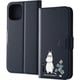 IJ-AP41ELC1DN/MT46 [iPhone 15 ムーミン / 手帳型レザーケース マグネット/ムーミンとお花]
