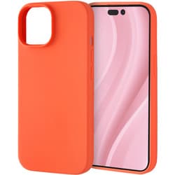 IS-P41C17/OR [iPhone 15 ハイブリッドシリコンケース/コーラルオレンジ]