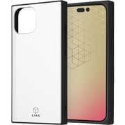 INQ-P41K3TB/W [iPhone 15 耐衝撃 ハイブリッドケース KAKU/ホワイト]